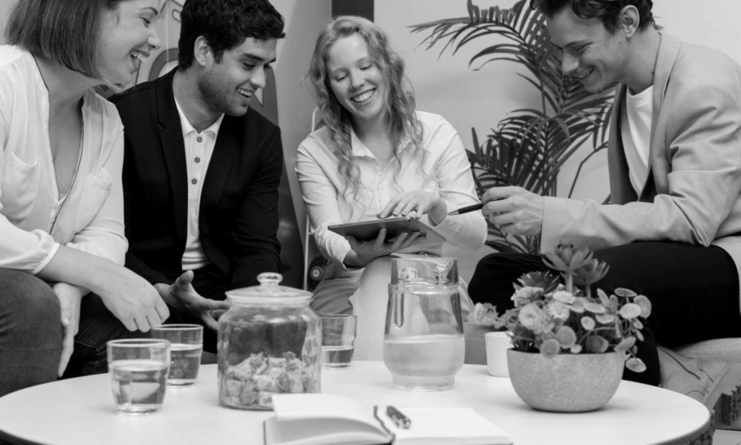 Session de travail collaboratif entre étudiants développeurs
